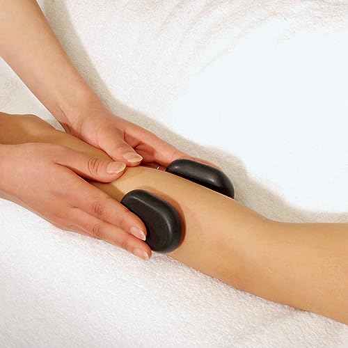 Master Massage 28-Piece Hot Stone Set – Basalt Rocks for Professional & Home Spa Therapy, Healing & Pain Relief
