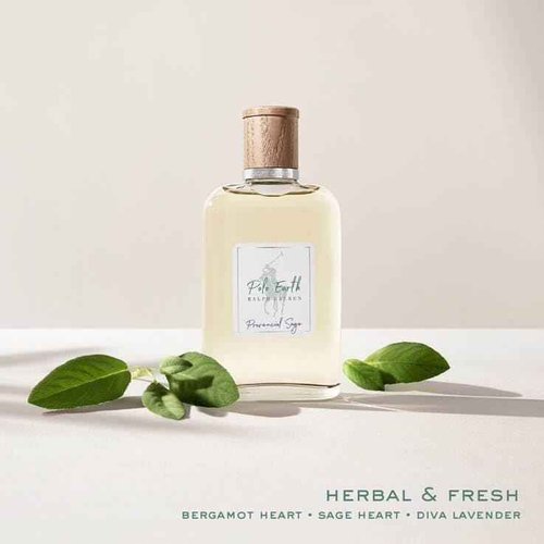 RALPH LAUREN FRAGRANCES Polo Earth - Provencial Sage - Eau de Toilette - Citrus & Woody - With Notes of Bergamot, Sage, and Lavender - 1.35 Fl Oz