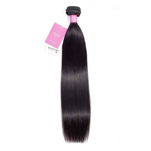 ISEE Hair 8A Peruvian Remy Hair Silky Straight Hair Weave 100% Unprocessed Peruvian Straight Hair One Bundle Natural Color 26inches
