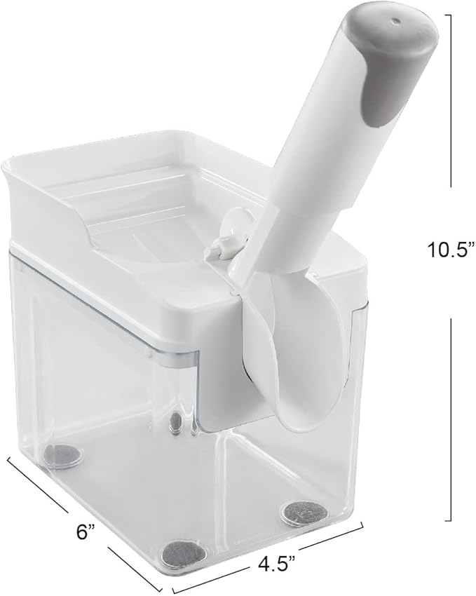 Leifheit Cherry Stoner Remover β Stainless Steel Plunger Pits 25 Lbs/Hour, Easy-Clean Container, Dishwasher Safe, Ideal for Pies, Canning, Snacking, German Design, Replacement Parts β White