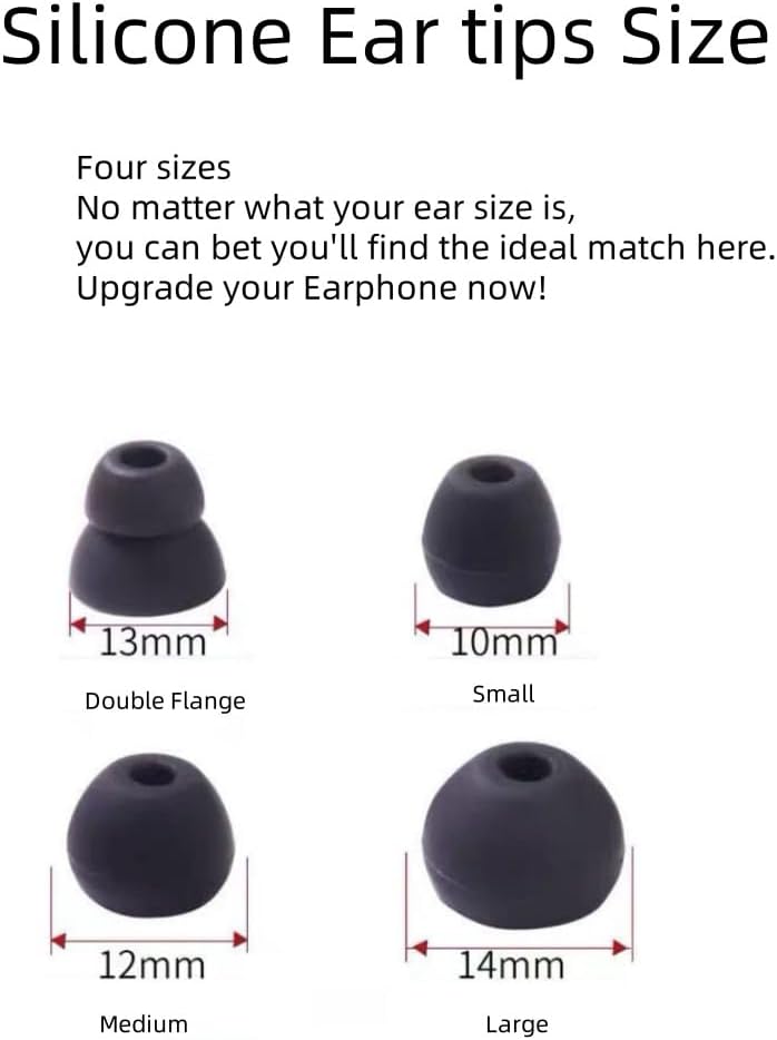 Replacement Ear Tips for Beats Urbeats2.0 Tour2.0 ibeats Beats x, Beats Flex Secure Fit for Powerbeats Pro Silicone Earbuds Washable Sweat-Resistant Noise Isolation 8 Pairs (White)