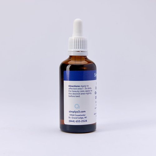 Simply O3 Pure Organic Ozonated Olive Oil 600 Peroxide For Face and Skin Helps In Acne, Anti-Aging, Wrinkles and All Skin Problems For Sensitive Skin with Made in Spain
