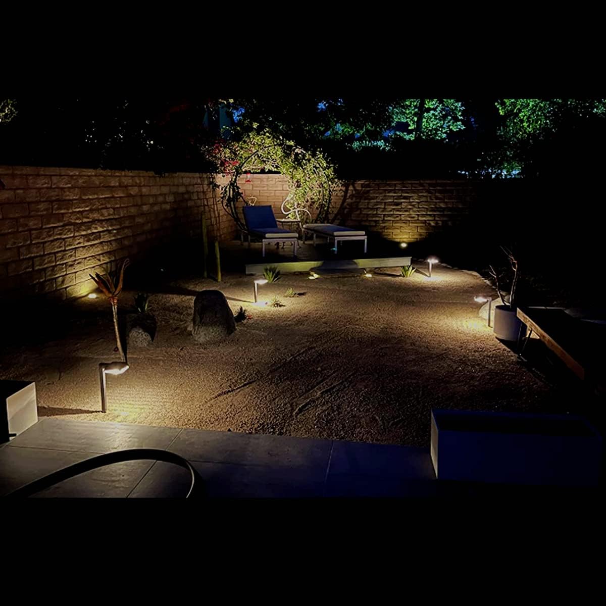 Bobcat Solar Pathway Lights Super Bright 300 lumens with 2-in-1 Warm White and Daylight Modes, Dark Brown Solar Lights for Outdoor Path, Sidewalk, Driveway or Walk Way Light(4 Pack)