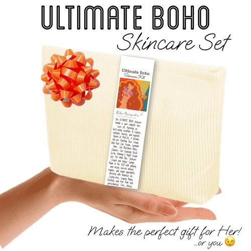 Natural Skincare Gift Set for Women β Hydrating Face Cleanser, Moisturizer & Eye Cream β Clean Beauty Facial Kit with Botanical Ingredients β Perfect Self Care or Christmas Gift by Boho Aromatic