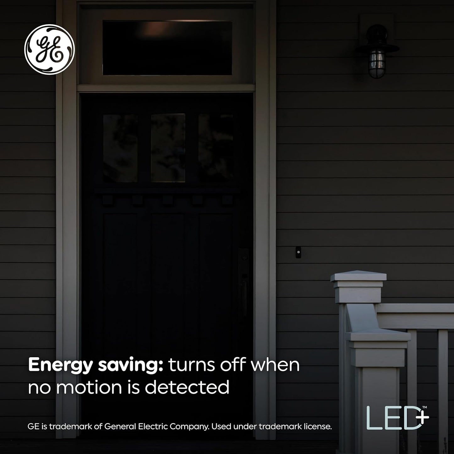 GE LED+ Motion Sensor Fixture, 20W, Flush Mount Ceiling Light with Motion Sensor, Security Light, Soft White