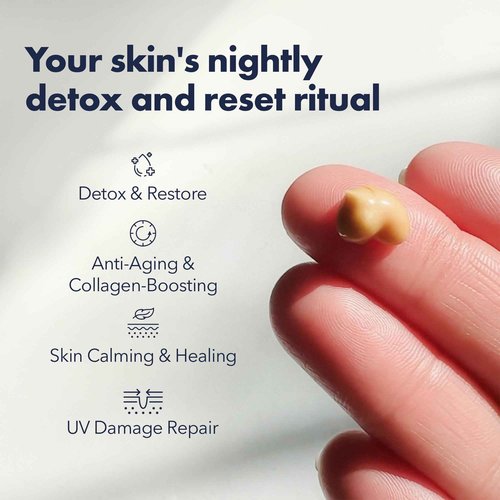 Onsen Secret Skin Reboot Cream | Essential Hydration Collagen Night Cream for Women Anti Aging & Wrinkle Cream for Women | Skin Firming Night Face Cream & Night Moisturizer w/Vitamin C & E | 50ml