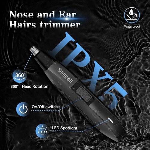 Soonsell 4-in-1 manscape Beard Trimmer for Men+ 2-in-1 Cordless Hair Clipper and Trimmer Set