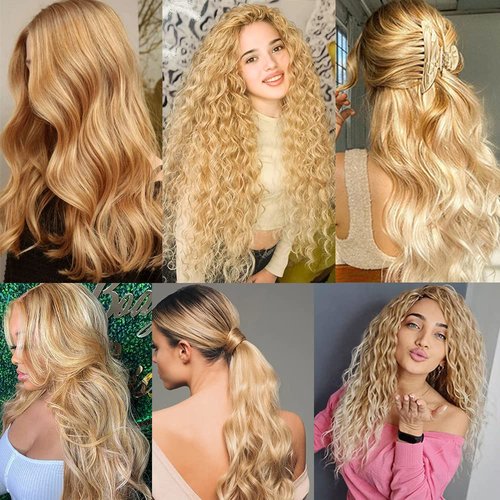 Honey Blonde Bundles Highlight Kinky Curly Bundle Human Hair 20 22 24 Inch Brazilian Virgin Hair 3 Bundles 27/613 Curly Bundle Human Hair Extensions
