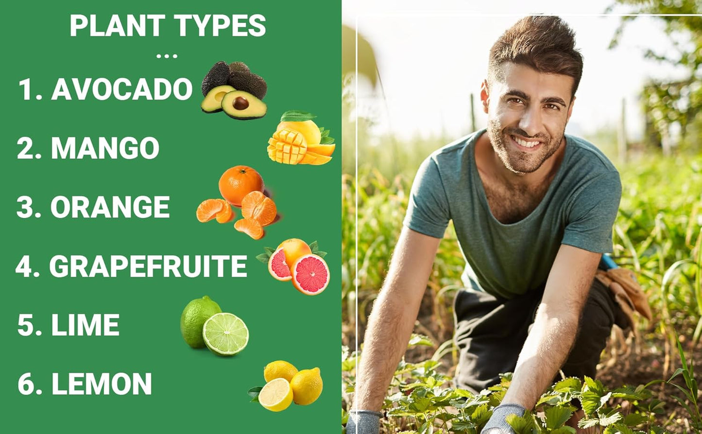 6-4-6 Avocado and Citrus Tree Professional Fertilizer Plant Food for Outdoor/Indoor Gardening; Quick-Release Nitrogen Fertilizer; Orange, Lime, Avocado and Lemon Tree Fertilizer (1 Quart)