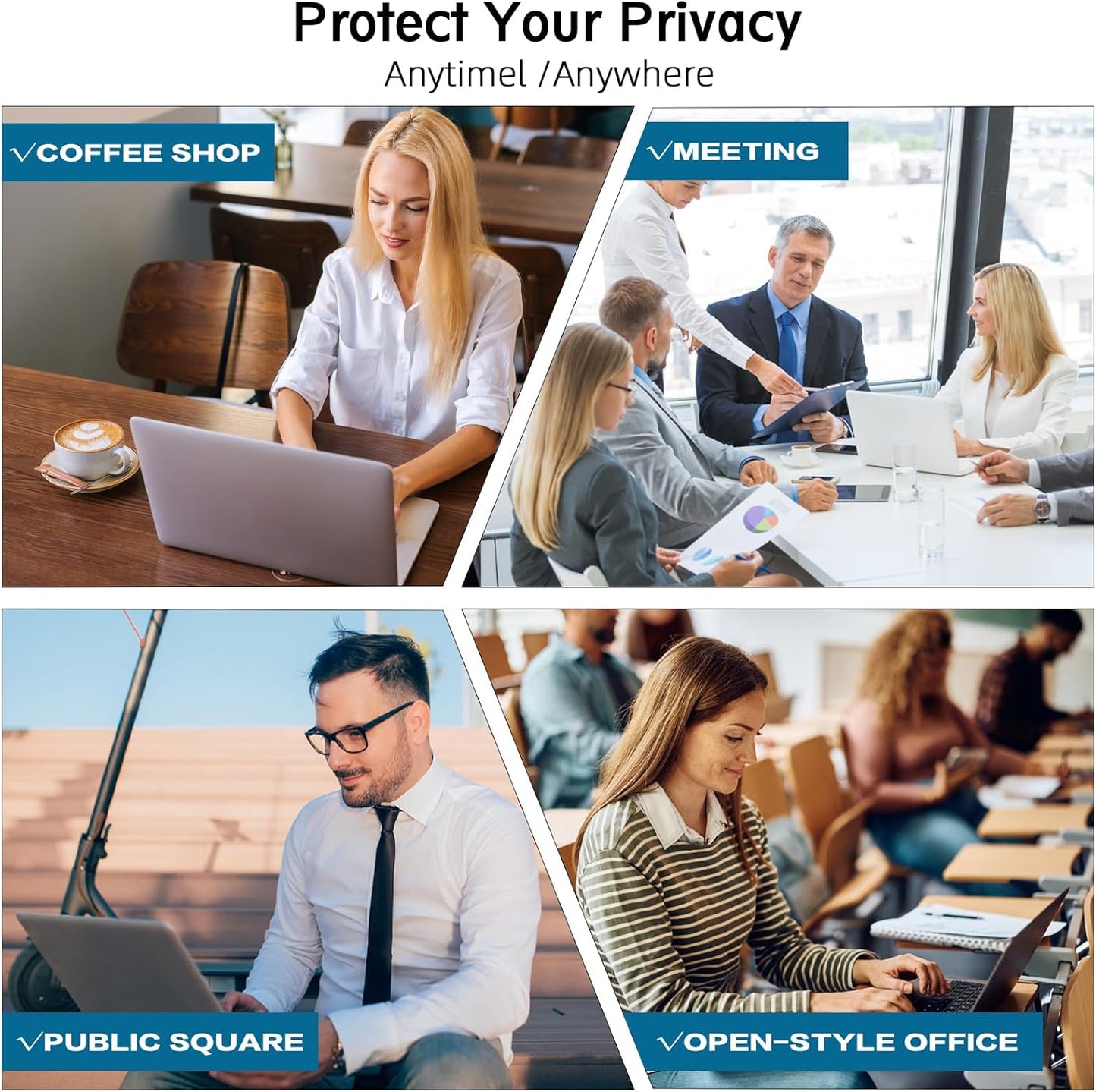 FILMEXT Privacy Screen for Microsoft Surface Laptop studio 2/1 14.4 inch (Model 2029/1964), Anti-Spy Filter Anti-Glare (for Surface Laptop studio 2/1 14.4" Privacy Screen Protector Filter)"
