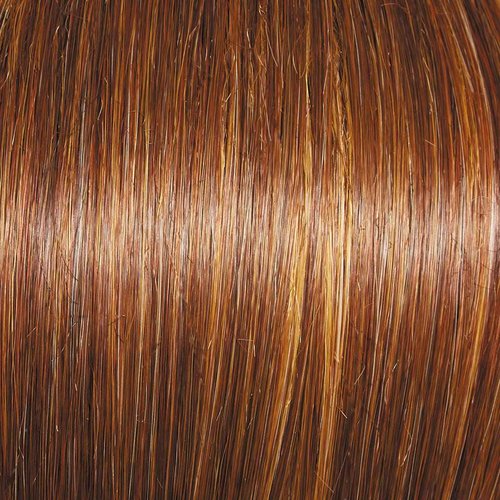 GABOR Ambitious Essential Collection Wig Cap, Mid-Length With Soft Bangs and Beachy Wave by Hairuwear, Medium Red
