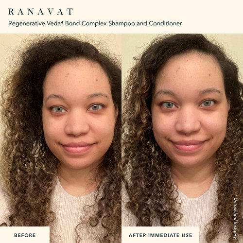 RANAVAT BOTANICS RANAVAT Regenerative Veda Bond Hair Shampoo & Conditioner Duo - Ayurvedic Haircare for Bond Repair, Hair Volume, Breakage Repair & Scalp Health - 2 Pieces