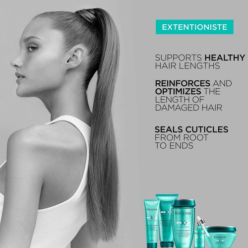 Kerastase Resistance Bain Extentioniste Shampoo - Length Strengthening Shampoo For Damaged Hair, Protects Hair and Scalp from External Aggressors, 16.9 Fl Oz
