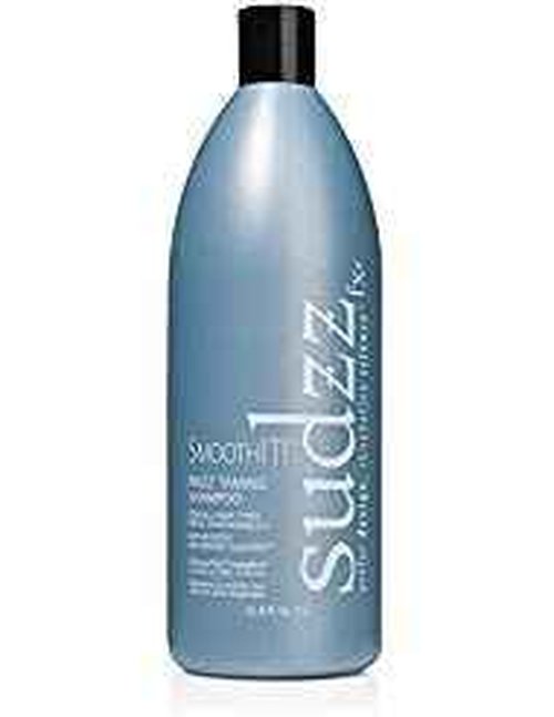 SUDZZFX Smooth Taming Shampoo - Frizz Control, Moisturizing for Damaged Hair, Hair Styling for All Hair Types for Men & Women - Sulfate Free, 33.8 Fl Oz