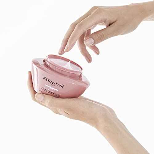 Kerastase Chroma Absolu Anti-Porosity Deep-Filling Hair Mask For Damaged and Color-Treated Hair - Strengthens and Hydrates With Amino & Lactic Acid, 6.8 Fl Oz