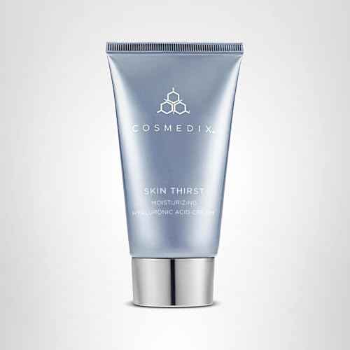 COSMEDIX Skin Thirst Hyaluronic Acid Moisturizer Face Cream - Hydrating Face Lotion & Make Up Primer for Pores, Wrinkles & Fine Lines - Daily Facial Skin Care for Softer, Smoother & Vibrant Skin