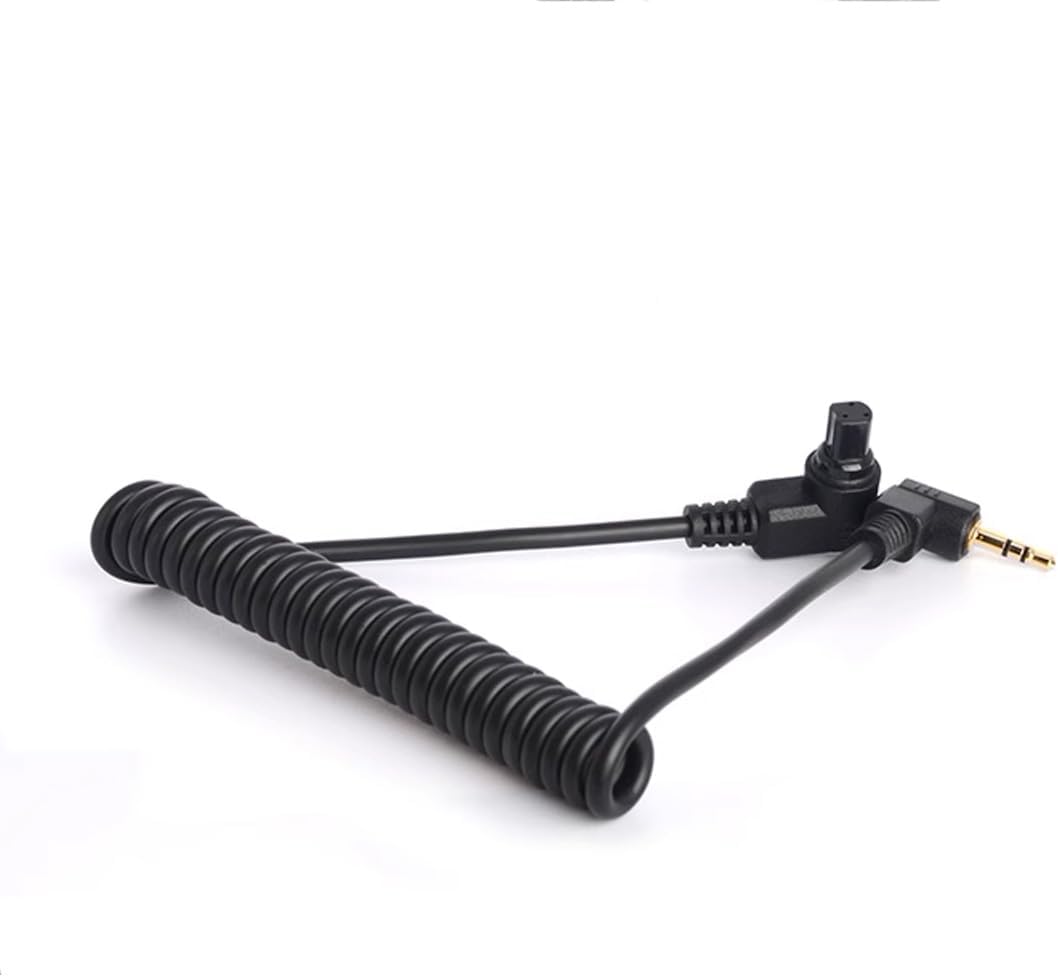 Remote Shutter Release Trigger Cable for Canon R3 R5 1DX 6D 7D 5D MKIII 60D EOS SLR Camera, 3.5mm Controller to N3