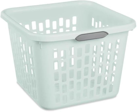 Sterilite 1.5 Bushel Square Laundry Basket Mindful Mint Comfort Grip Handles