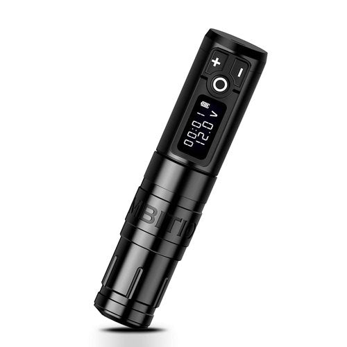 Ambition Storm Wand Wireless Tattoo Machine with 2400mAh Battery Power - Rotary Tattoo Gun Cartridge Pen with Coreless Motor Digital LED Display for Professionals and Beginners Tattoo Artists