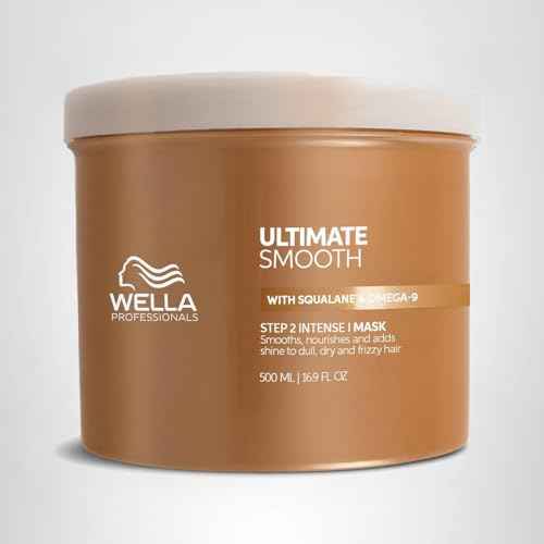Wella Professionals ULTIMATE SMOOTH Intense Mask | Nourishing Treatment for Dry & Frizzy Hair | With Squalane & Omega 9 | 16.9 Fl Oz