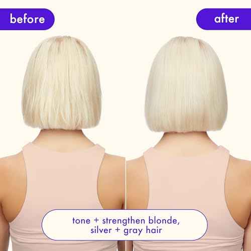 amika bust your brass cool blonde strength repair conditioner, 1000ml