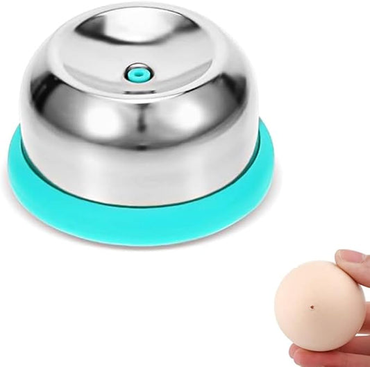 Egg Piercer Tool for Hard Boiled Eggs – Stainless Steel Needle with Safety Lock – Prevents Cracking, Easy Peeling – Egg Pricker for Cooking, Boiling, Steaming – Kitchen Gadget & Egg Cooker Accessory