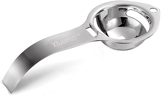 Egg Separator Egg Yolk White Filter Food Grade Egg Divider Stainless Steel Egg Sieve Kitchen Gadget Cooking/Baker Tool Egg Extractor