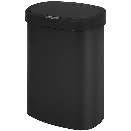 FDW Garbage Can 13 Gallon 50 Liter Kitchen Trash Can for Bathroom Bedroom Home Office Automatic Touch Free High-Capacity with Lid Waste Bin