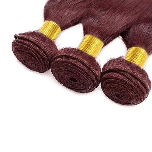 Condescension Human Hair Bundles Burgundy 99J Straight Human Hair Bundles 16 18 20 inch Unprocessed Brazilian Virgin Quick Weave Hair for Black Women