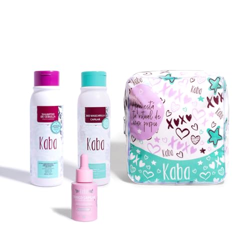 D'Luchi Hair Treatment Kit for Growth & Intense Care, Set of 3 - Complete Hair Care Set with Bag, Includes Red Onion Shampoo & Hair Tonic.