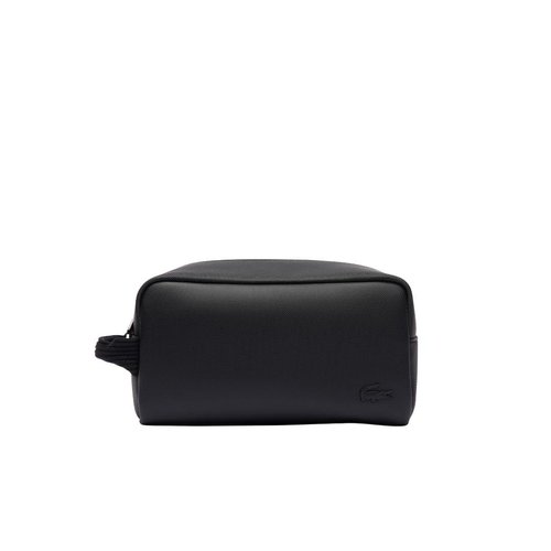 Lacoste Unisex Classic Toiletry Kit, Black, One Size