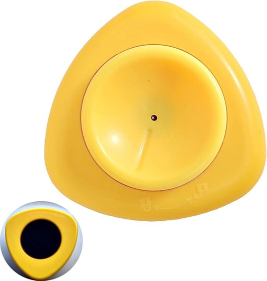 Jawbush Magnetic Egg Piercer for Hard Boiled Eggs - BPA-Free Plastic Egg Hole Puncher with Safety Lock - Prevent Shell Cracking & Easy Peeling Gadget for Meal Prep, Keto & Bento Box