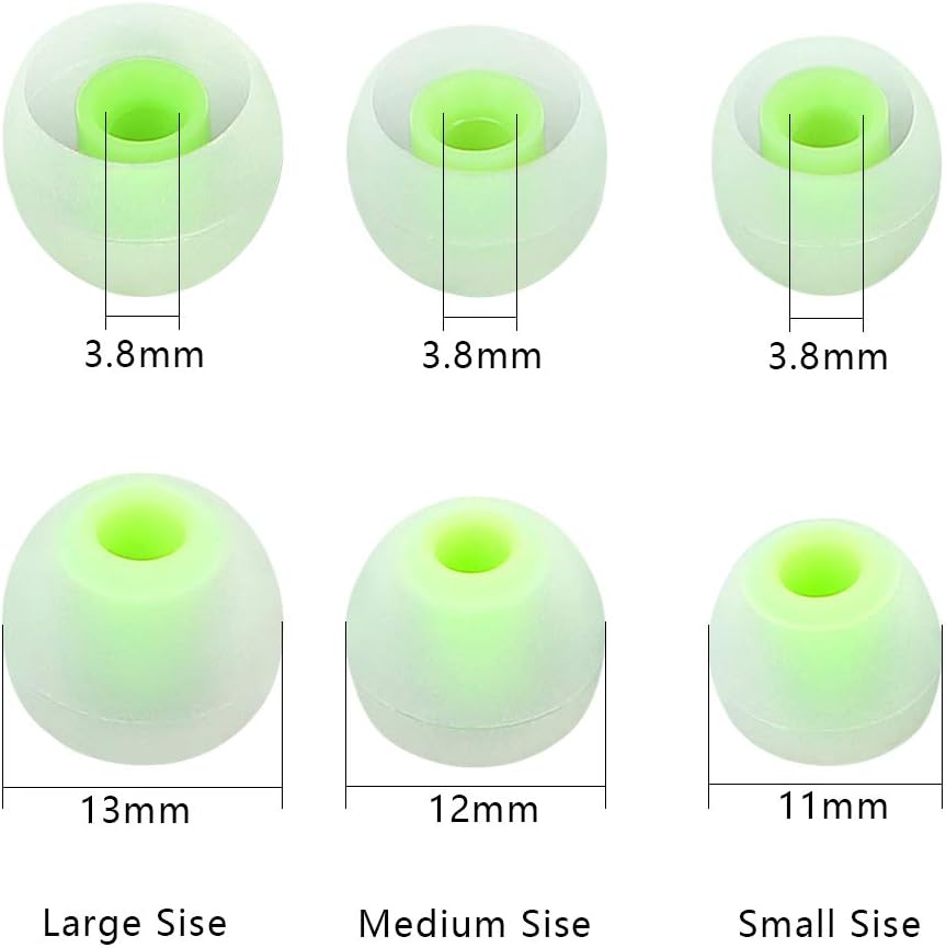 Earbud Replacement Tips - 9 Pairs SML Eargels for Earbuds