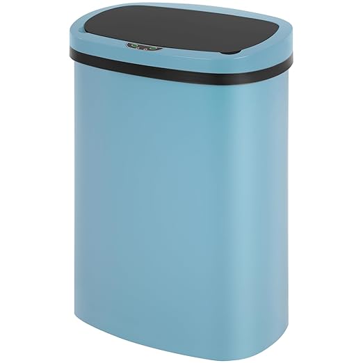 FDW Garbage Can 13 Gallon 50 Liter Kitchen Trash Can for Bathroom Bedroom Home Office Automatic Touch Free High-Capacity with Lid Waste Bin