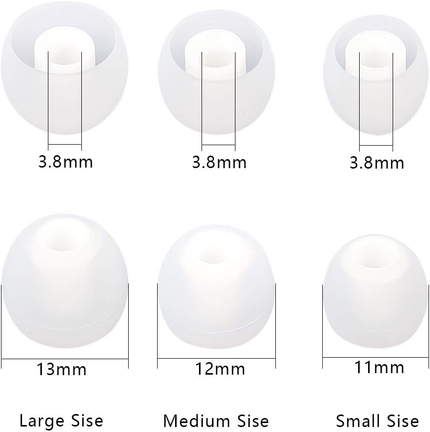 Brandless Earbud Tips Earbuds Replacement Tips Ear Tips Earbuds Eartips Eargels 9 Pairs SML