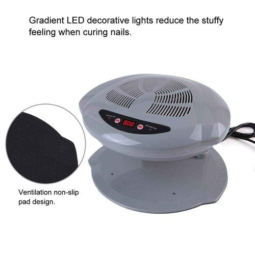 Dioche Nail Fan Dryer with Automatic Sensor Nail Polish Dryer, Nail Drying Fan for Regular Polish Nail Blow Dryer for Living Room and Home (Silver)