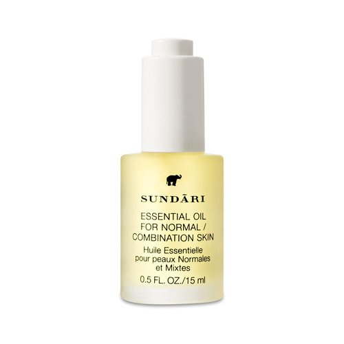 SUNDARI Essential Oil for Normal/Combo Skin, 0.5 Fl Oz, Jasmine & Ylang Ylang, Balances Sebum, Purifies for Radiant Glow, Anti-microbial Acne Control