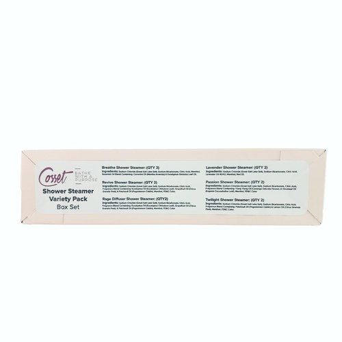 Cosset Bath Bomb - Shower Steamer Variety Pack Gift Box Bubble Bath Bombs for Women - Ideal for Relaxation and Self-Care - 13 pcs