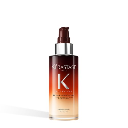Kerastase Nutritive 8H Magic Night Serum - Overnight Treatment for Dry Hair, Enhances Shine, Anti-Frizz, With Plant-Based Proteins