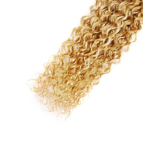 30 32 34 Inch DiexrLamx Hair Blonde Curly Wave Bundles 27/613 Curly Human Hair Bundle 18 20 22 Inch Brazilian Virgin Hair 3 Bundles Blonde Highlight Bundle