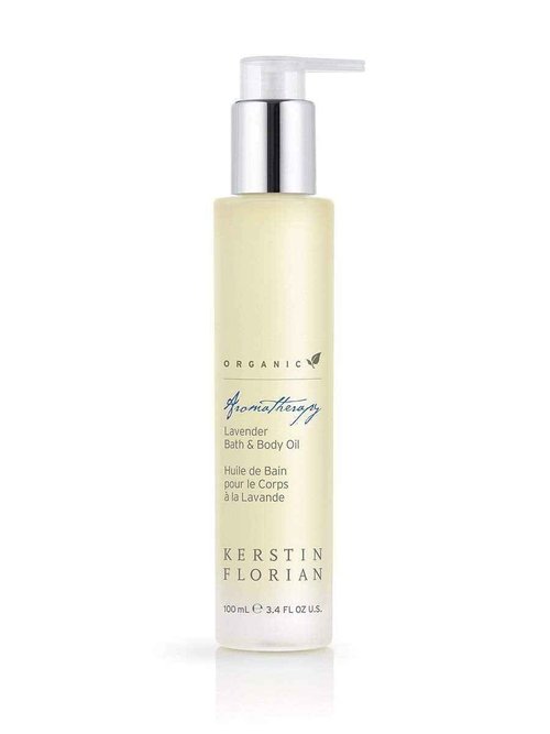 Kerstin Florian Organic Lavender Body Oil | Nutrient-Rich Moisturizer with Vitamin E, Coconut & Jojoba Oils | Natural Essential Oils for Relaxation & Massage | 3.4 fl oz