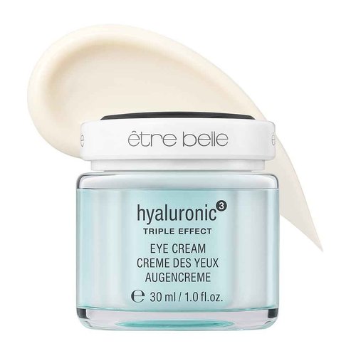 êb être belle Under Eye Cream with Hyaluronic Acid 3D, Skin Care for Women, Lightweight Hydrating Under Eye Cream, Eyeseryl & Grape Seed Oil, for All Skin Types, 30 mL
