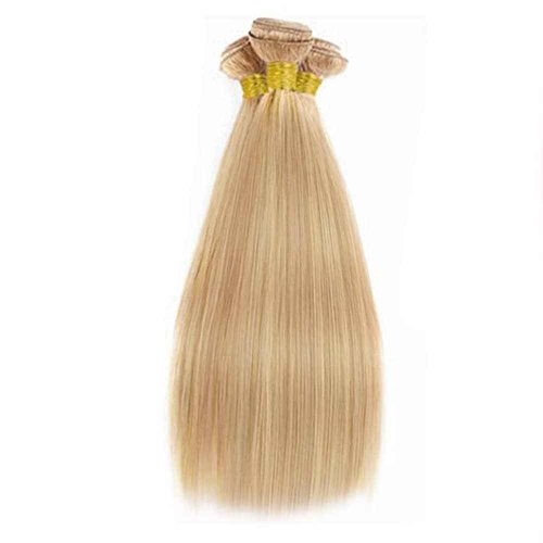 Giginger Bundles Human Hair P27/613 Blonde Straight Human Hair Bundles 26 28 30 Inch Highlight Honey Blonde Unprocessed Quick Weave Soft Sewn In Hair Extensions for Black Women