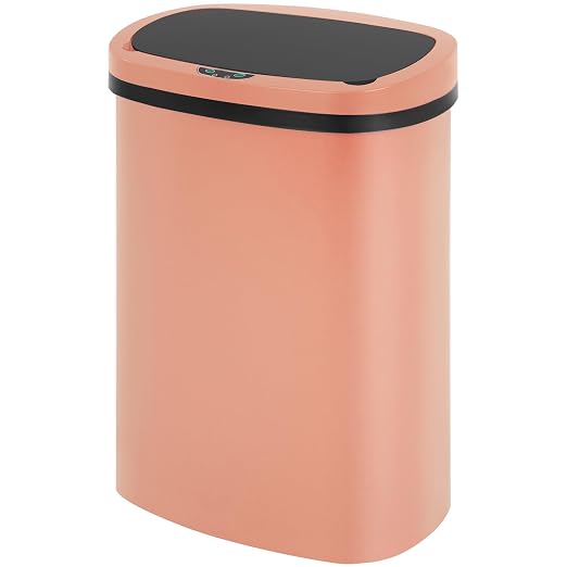 FDW Garbage Can 13 Gallon 50 Liter Kitchen Trash Can for Bathroom Bedroom Home Office Automatic Touch Free High-Capacity with Lid Waste Bin