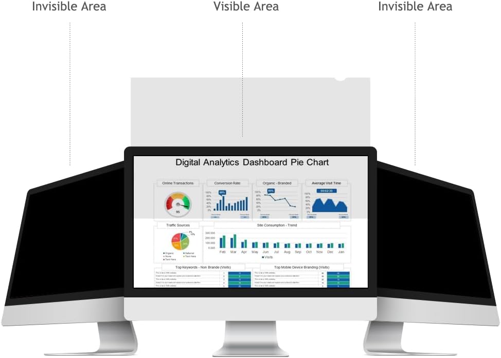 24 Inch - 16:9 Aspect Ratio - Computer Privacy Screen Filter for Widescreen Monitor - Anti-Glare - Protects Eyes from Harmful Glare and Blue Light [WELINC™ Light]