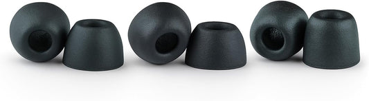Comply 500 Core Series | Memory Foam Replacement IEM Ear Tips for KZ, Moondrop, FiiO Sennheiser & More | Superior Noise Isolation, Ultimate Comfort, Secure Fit | Variety, Black, Large (3 Pairs)