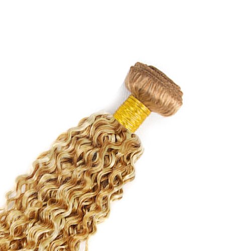 DiexrLamx Hair P27/613 Human Hair Bundles Honey Blonde Curly Bundle 24 26 28 Inch 8A Brazilian Virgin Hair 3 Bundle Blonde Highlight Curly Bundle