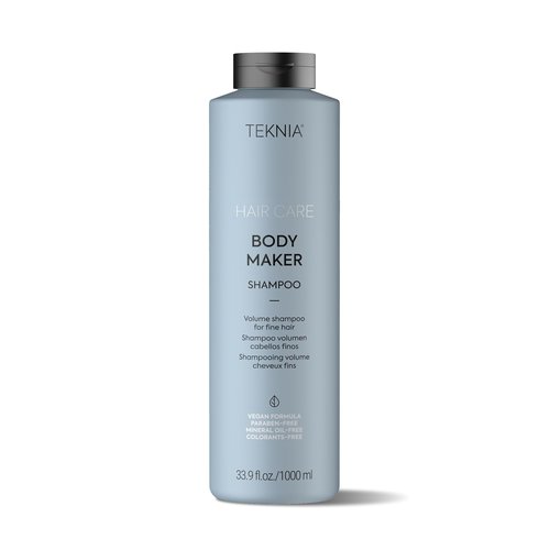 LAKMÉ Teknia Body Maker Shampoo, Volume Shampoo for Fine Hair, Hair Volumizing Products, 33.8 Fl Oz