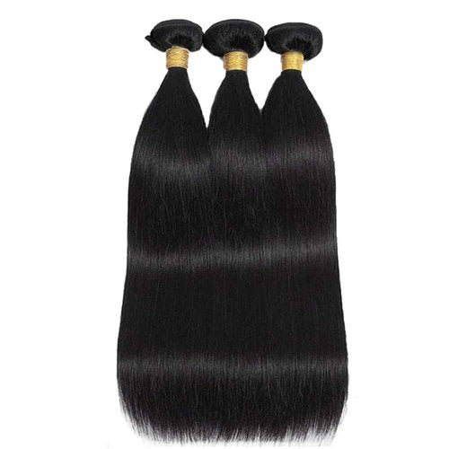 30 30 30 Inch Straight Human Hair Natural Black Color Brazilian Straight Bundles Human Hair unprocessed Virgin Hair Extensions