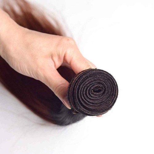 Habiliana Bundles Human Hair 22 24 26 Inch Straight Burgundy T1B/99J Human Hair Bundles 11A Unprocessed Brazilian Virgin Quick Weave Hair Extensions for Black Women